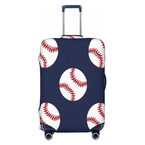Baseball Ball Travel Luggage Cover Elastic Suitcase Covers Washable Anti Scratch Luggage Dust Covers Protector, Fits 18-21 inch Luggage, S