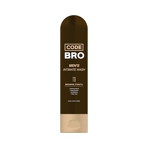 Code Bro Mens Intimate Wash Brownie Point - Shower Stuff for Men (250ml 8.45 fl oz)