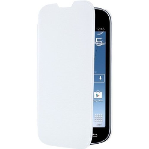 Beetlecase Blueway ETUIFTRENDMFW Etui avec Rabat pour Samsung Galaxy Trend S7560 Blanc