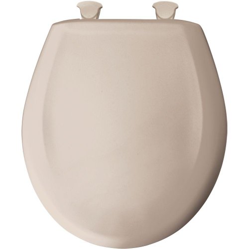 Best Seller Bemis 200SLOWT 443 Lift-Off Plastic Round Slow-Close Toilet Seat, Innocent Blush/Zinfandel