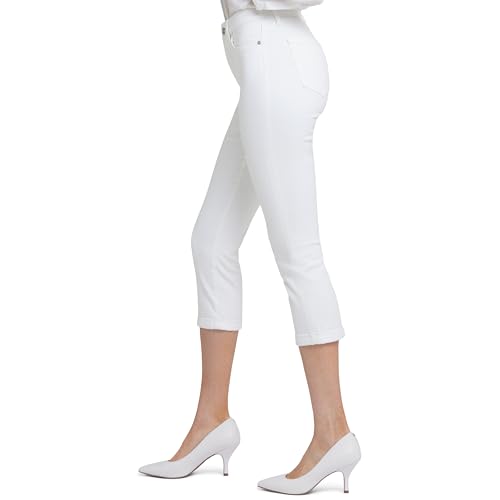 NYDJ womens Chloe Capri Jeans, Optic White, 14 US3