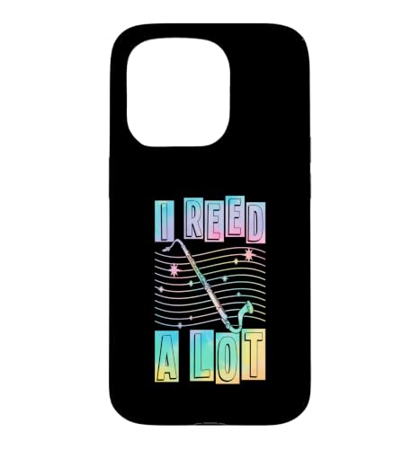 I Reed A Lot Funny Bass Clarinet Pun ���[���A �X�}�z�P�[�X iPhone 15 Pro �p