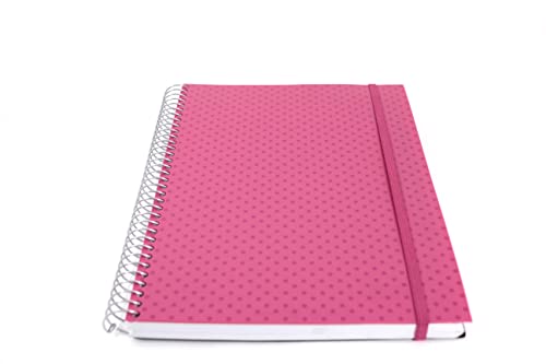 Confetti - Caderno Universitário Circle 10x1 160 Folhas Pautado Capa Rosa