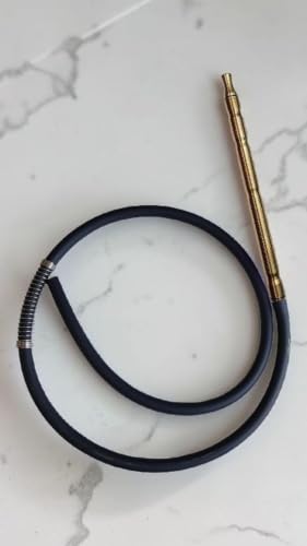 Generic Silicone Hookah Hose Gold Handle - Image 2