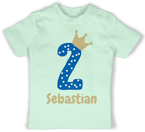 Baby T-Shirt Mädchen Jungen - 2. - Zweiter Geburtstag Zwei Jahre alt...