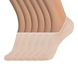 DIBAOLONG Womens No Show Socks Non Slip Flat Boat Line Low Cut Socks 6 Pairs