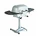 PK Grills PK 360 Portable Charcoal BBQ Grill and Smoker, Cast Aluminum Outdoor Kitchen Cooking Barbecue Grill for Camping, Backyard Grilling, Park, Tailgating, Silv