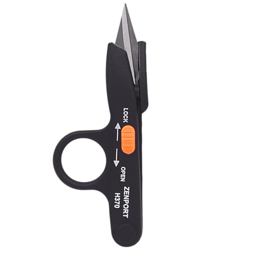 Zenport H370 Thread and Floral Clipper with Lock , Black