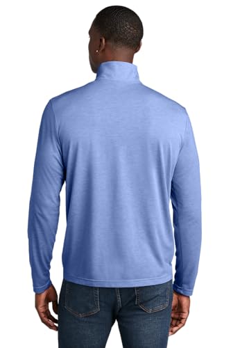 SPORT-TEK PosiCharge Tri-Blend Wicking 1/4-Zip Pullover ST407, True Royal Heather, XX-Large3