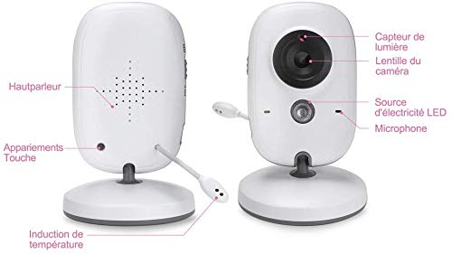 Miniatura 7 de Ghb Bebé Monitor 3.2 Lcd Color Vigila Bebes Vídeo Vigilabebés Video Camera Surveillance 2.4 Ghz Radios Volante Babyviewer De Noctovision.