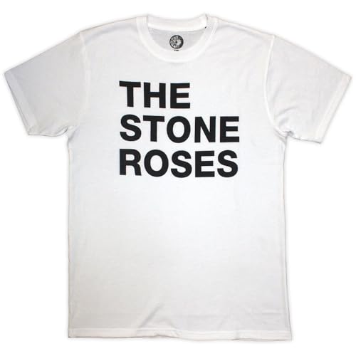 T-shirt de musique The Stone Roses avec logo texte officiel