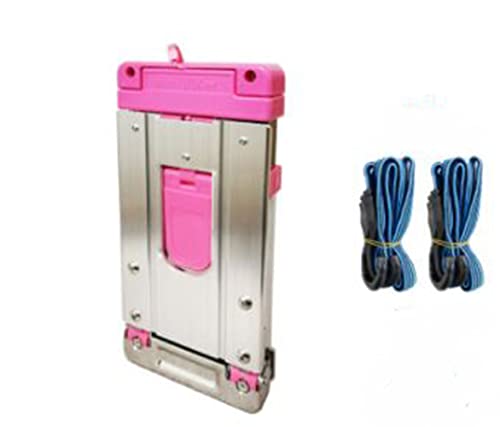 Mini carrito de mano plegable para equipaje rosa miniatura 1