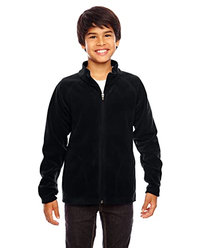 Team 365 Youth Campus Microfleece Jacket L BLACK