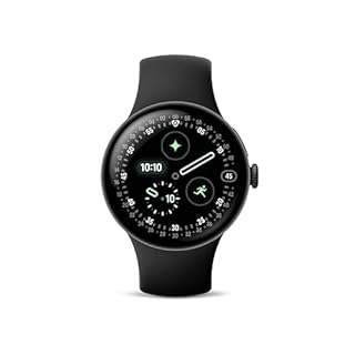 Google Pixel Watch 4 (41 mm) - Smartwatch Android con tracker per fitness e benessere, e assistente virtuale Gemini - Cassa in alluminio nero opaco - Cinturino sportivo nero ossidiana - Wi-Fi
