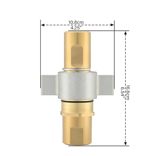 Image of MEASUREMAN 1 inch NPT Wet-Line Wing Nut Hydraulic Quick Disconnect Coupler /Coupling Set