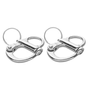 MOBUTOFU 2 Stück Federschäkel Drehschäkel