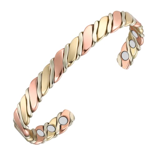 Vicmag Copper Magnetic Bracelet for Women Ladies Ultra Strength Bangle