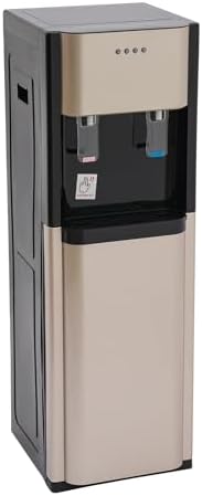 Bottom Loading Water Dispenser - 5.28 Gallon Hot & Cold Water Cooler, 20L Office & Home Drinking Machine, Ideal for Gyms & Offices (Dark Gray)