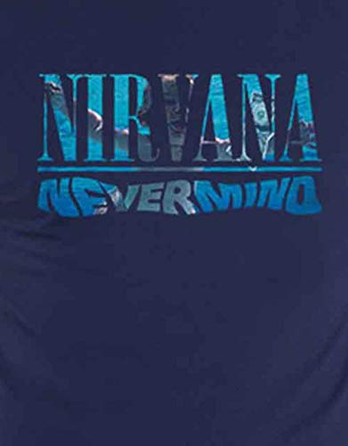 Nirvana T Shirt Live on Stage Band Logo Nouveau Officiel Homme Navy Bleu - Les Beatles, Paul McCartney, John Lennon, RIngo Starr, George Harrison Nirvana T Shirt Live on Stage Band Logo Nouveau Officiel Homme Navy Bleu – Image 4