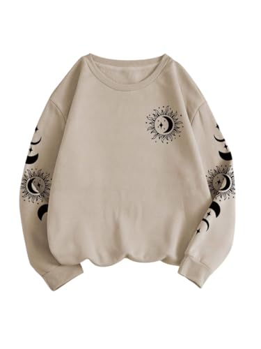 Image of Tagas Women's Sun & Moon Print Sweatshirt || Sweatshirt for Women ||Womens Winters WEAR || (WSS-22)