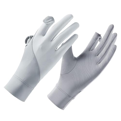 demaxiyad Guantes UV para conducción – Antideslizante UPF 50+ con mango largo – Pantalla táctil – Bloquea los rayos UV,para verano, golf, pesca, running, kayak, senderismo