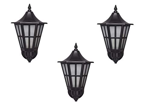 Image of Whiteray Waterproof Black Traditional Design wall Light Lamp for Home,Dining Room, Bedroom, Living Room Decorative (Set of 3)