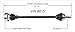 SurTrack VW-8015 CV Axle Shaft