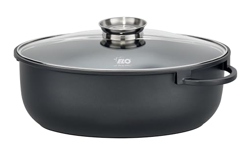ELO Alucast - Fuente para asar (38 cm), color gris