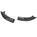 IKON MOTORSPORTS, Rear Splitters Compatible with 2019-2022 Toyota Corolla Hatchback 5Dr, T Style Unpainted ABS 2PCS Set Lower Bumper Chin Lip Diffuser Apron Body Kit, 2020 2021