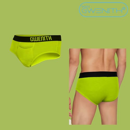 Image of Premium Underwear for Men Briefs Innerwear with 6 Months Stitching Warranty Supportive Contour Pouch Functional Horizontal Fly & Anti Bacterial (Pack of 1)