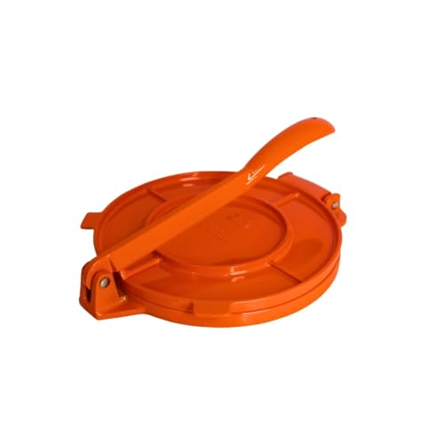IMUSA USA Aluminum Tortilla Press 8-Inch, Orange