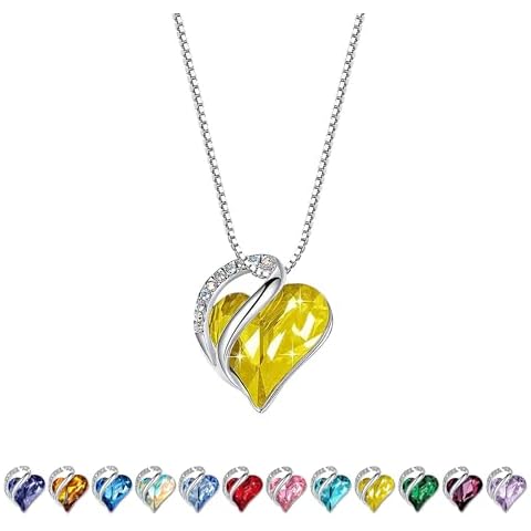 November Birthstone Necklace with Crystals Cover