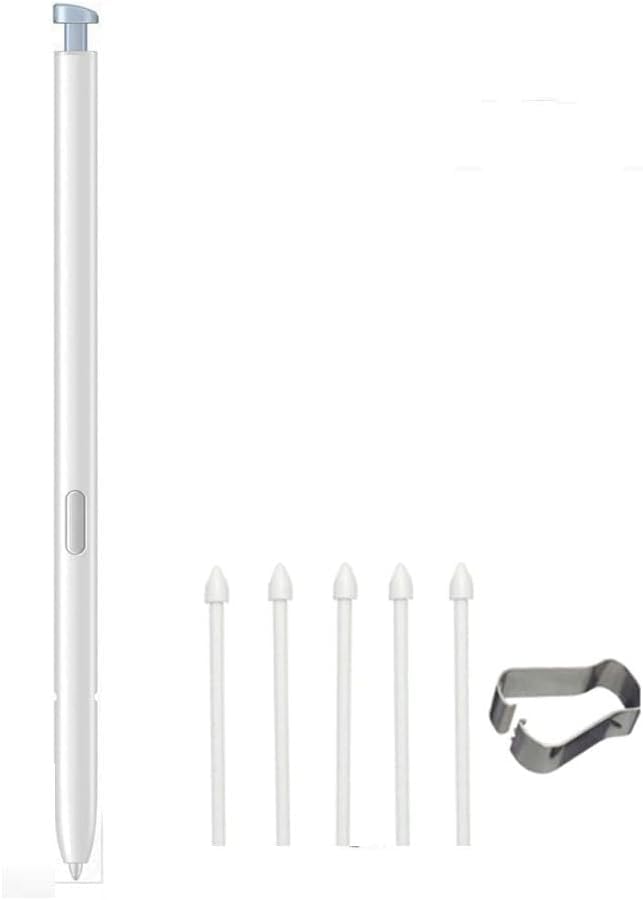 Image of Samsung Galaxy S26 Ultra 5G All Versions Stylus Pen for Android Replacement | Compatible Stylus Pen for Samsung Galaxy S26 Ultra (White), with 5 Extra nibs (Without Bluetooth)
