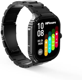 HiFuture Ultra3 PRO Bluetooth 5.3 AMOLED Ekran IP68 Su Geçirmez 2.04 inç Arama Özellikli iOS & Android Uyumlu Nabız Spor Kan Oksijen Takibi 52mm Akıllı Saat Siyah - Görsel 2