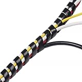 Diseño flexible y ampliable: el organizador de espirales se puede expandir para adaptarse a múltiples cables y tiene un diseño flexible para una fácil instalación y extracción. Proporciona un aspecto ordenado mientras que permite un fácil acceso a los cables.