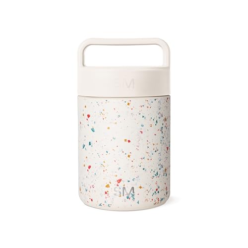 Image of Simple Modern Food Jar for Hot Food | Reusable Stainless Steel Vacuum Insulated Leak Proof Lunch Storage for Smoothie Bowl, Soup, Oatmeal | Provision Collection | 12oz | Cream Terrazzo