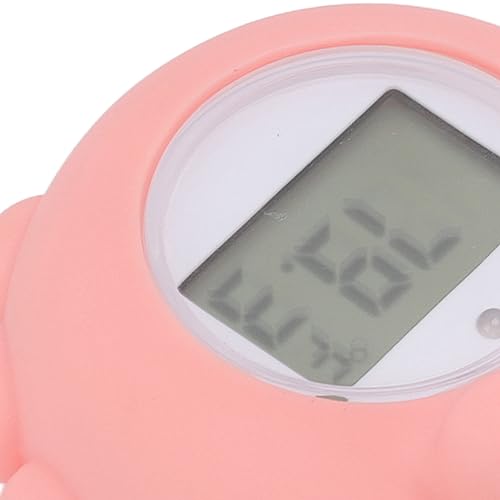 Termômetro de bebê, termômetro de banho de bebê ABS Display LCD de aviso silencioso em forma de cara