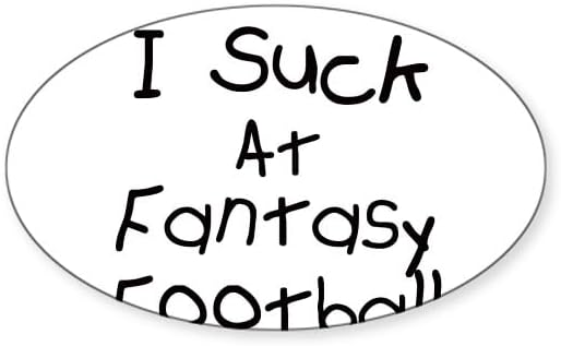 CafePress Fantasy Football Oval Sticker Oval Bumper Sticker Car Decal