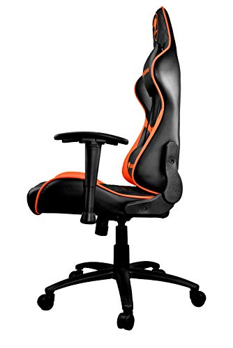 Cougar Armor One Poltrona Gaming, Finta Pelle, Nero/Arancione, Medio, Similpelle, Multicolor, Médium - Sedia gaming - Immagine 3