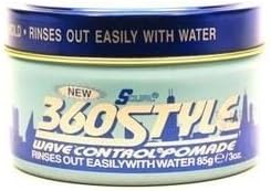 S Curl 360 Style Wave Control Pomade by Luster