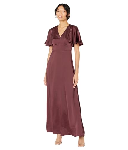 【新品】Ted Baker Balloon Sleeve Maxi Dress Ted Baker Immax Satin Maxi Dress Deep Purple 3 (US 8) at