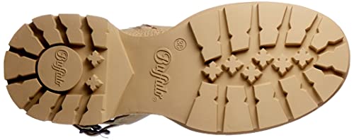 Buffalo Sloane, Stivali alla Moda Donna, Crema, 41...