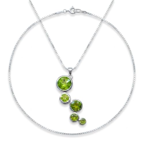 Natural 2.5ct Green Peridot 925 Solid...