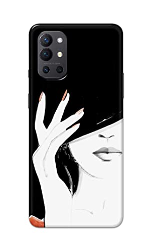 Image of PRINTFIDAA Photo of Beautiful Girl Hard Back Cover for OnePlus 9R Back Cover -(P6) KAT1005