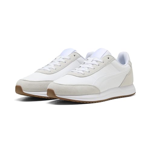 PUMA Erwachsene R78 Lightwind Sneakers 39, White Gum Beige
