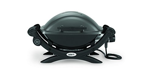 Weber Q 1400 Electric Grill (Dark Grey), 1 Piece, 53 cm x 69 cm x 37 cm