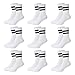 Jeayita 9 Paar Socken Jungen Kinder Socken Sportsocken Kinder Schulkind Socken Tennissocken Kindersocken