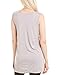 HUE womens Hi-low Hem Sleeveless Long Top Tunic Shirt, Titanium, Large US