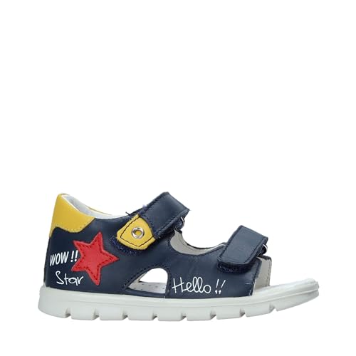 Sandali Falcotto chaussures premiers pas avec bandes agrippantes bleues en 18