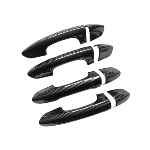 Poignée de porte en fibre de carbone pour Ford Mondeo 2014-2022 autocollant extérieur